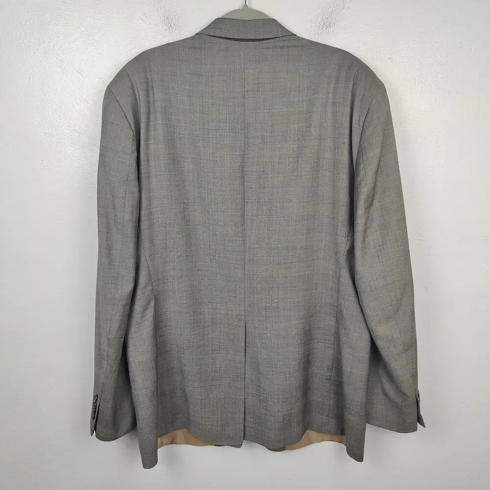 Lauren Ralph Lauren Blazer Mens 46L‎ Tan Brushed 100% Wool Preppy Suit